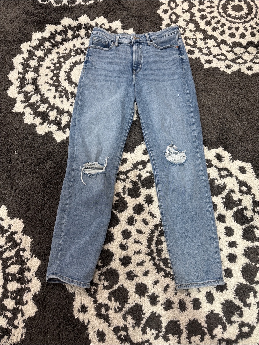 Old navy High-Rise OG straight ankle Distressed Women’s Jeans 4 tall